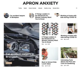 Apronanxiety.com(Apron Anxiety) Screenshot