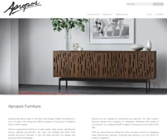 Apropos-Furniture.com(Fashion in Furniture) Screenshot