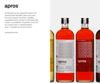 Apros.com(Apros Black Forest Vermouth) Screenshot