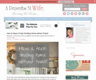 Aproverbs31Wife.com(Christian life) Screenshot