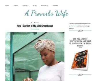 Aproverbswife.com(Biblical Womanhood) Screenshot