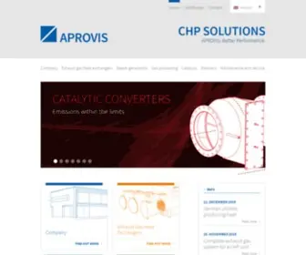 Aprovis.com(Efficient CHP solutions from the expert in exhaust gas heat recovery made by state) Screenshot