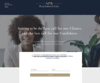 Aprplacements.com(APR Placements) Screenshot