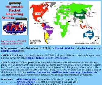 APRS.org(Automatic Packet Reporting System) Screenshot