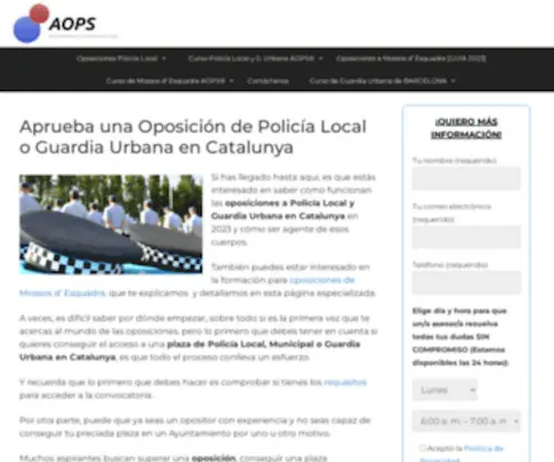 Apruebaoposicionespolicia.com(AOPS®) Screenshot