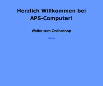 APS-Computer.de(Aktuell Preiswert Schnell) Screenshot