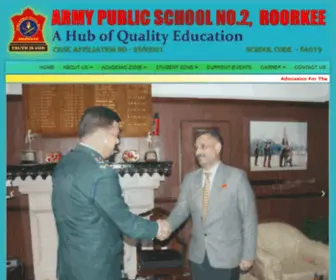 APS2Roorkee.com(Army school) Screenshot