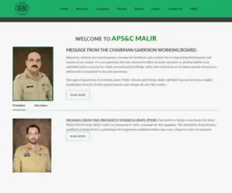 Apsacmalircantt.com(APSAC Malir Cantt) Screenshot