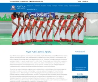 Apsagroha.com(Aryan Public School Agroha) Screenshot