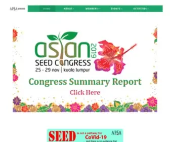 Apsaseed.org(APSA Seed) Screenshot