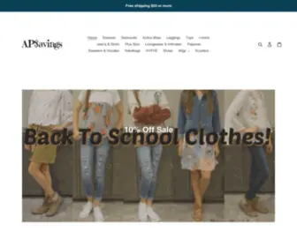 Apsavings.com(APSavings Fashion Clothing) Screenshot