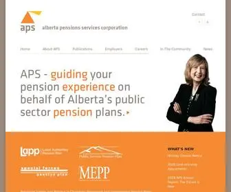 APSC.ca(Alberta Pensions Services Corporation) Screenshot