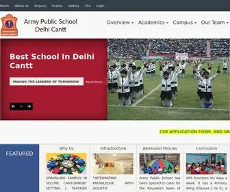 Apsdelhicantt.com(Army Public School) Screenshot