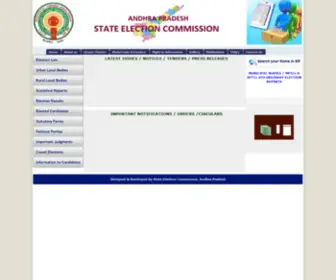 Apsec.gov.in(STATE ELECTION COMMISSION) Screenshot