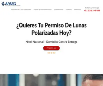 Apseg.org.pe(Tramites y Permisos de Lunas Polarizadas Vidrios Oscurecidos) Screenshot