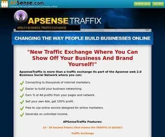 Apsensetraffix.com(Apsense Traffic Exchange Called Apsense Traffix) Screenshot
