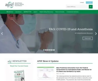 APSF.org(Anesthesia Patient Safety Foundation) Screenshot