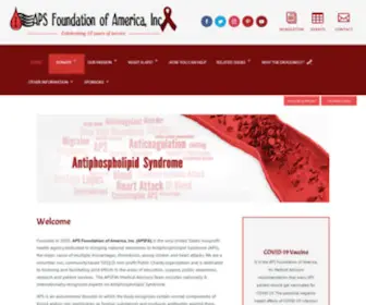 Apsfa.org(APS Foundation of America) Screenshot