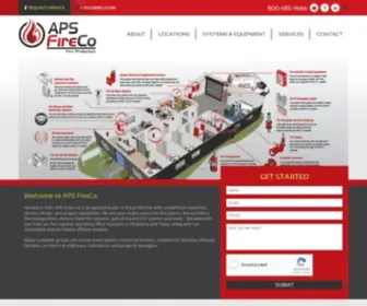 Apsfireco.com(APS FireCo) Screenshot