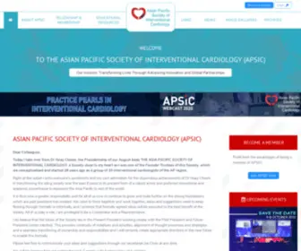 Apsic.net(Asian Pacific Society of Interventional Cardiology) Screenshot