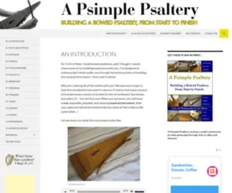 Apsimplepsaltery.com(A Psimple Psaltery) Screenshot