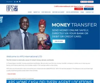 Apsinternational.com(APS Money Transfer Service) Screenshot