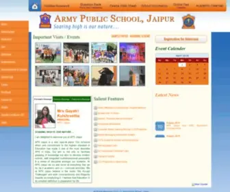 Apsjaipur.edu.in(Army Public School Jaipur) Screenshot