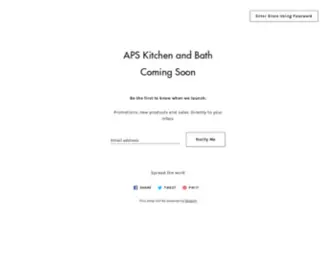 Apskitchenandbath.com(APS Kitchen and Bath) Screenshot