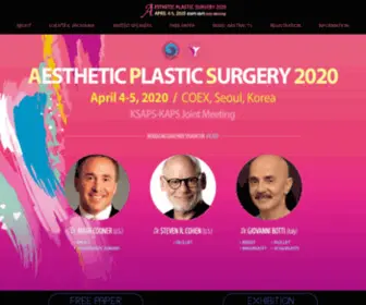 Apskorea.or.kr(AESTHETIC PLASTIC SURGERY 2024 KOREA) Screenshot
