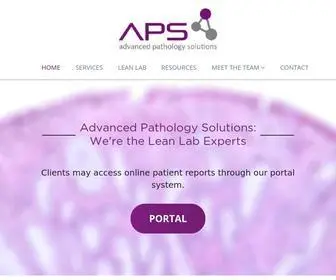 Apslabgroup.com(Advanced Pathology Solutions) Screenshot