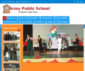 Apslbslko.ac.in(Army Public School) Screenshot