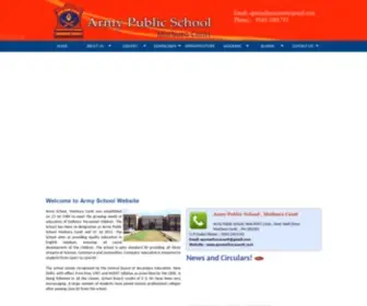 Apsmathuracantt.com(Army Public School) Screenshot