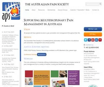 Apsoc.org.au(Australian Pain Society) Screenshot