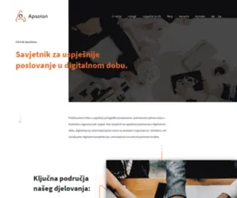 Apsolon.com(Savjetnik za uspješnije poslovanje u digitalnom dobu) Screenshot