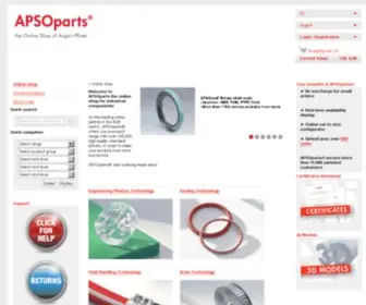 Apsoparts.com(The online shop of Angst) Screenshot