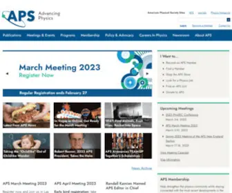 APS.org(American Physical Society (APS)) Screenshot
