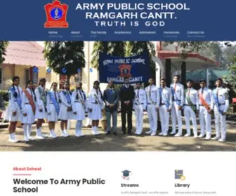 ApsramGarhcantt.com(Army Public School) Screenshot