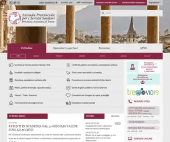 APSS.tn.it(Azienda Provinciale per i Servizi Sanitari) Screenshot