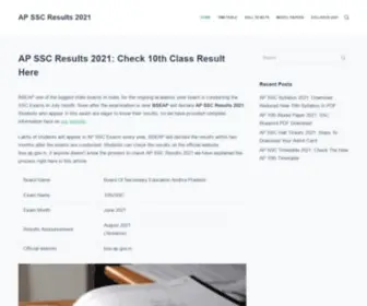 Apsscresults2021.co.in(Soon after the examination) Screenshot