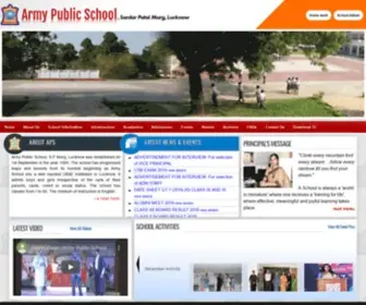 Apsspmlko.com(Army Public School) Screenshot