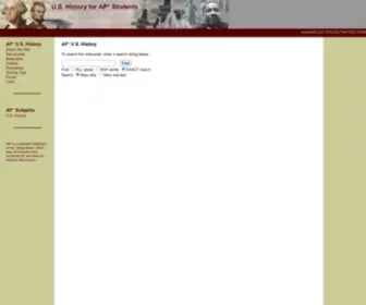 Apstudent.com(History for AP Students) Screenshot