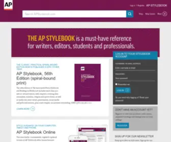 Apstylebook.com(The AP Stylebook) Screenshot