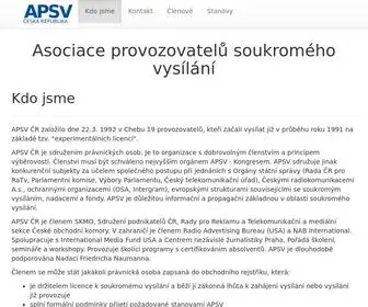 APSV.cz(Asociace provozovatel) Screenshot