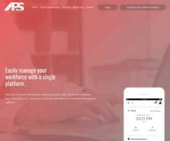 Apsworkforcemanagement.com(APS Elements) Screenshot