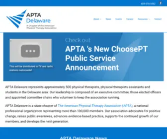 Aptade.org(APTA Delaware Chapter of American Physical Therapy Assn) Screenshot