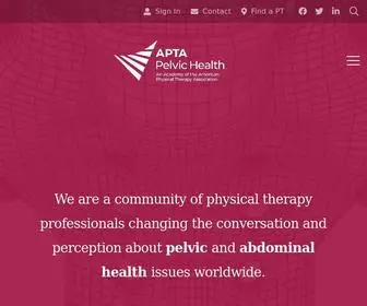 Aptapelvichealth.org(APTA Pelvic Health) Screenshot