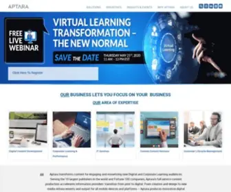 Aptaracorp.com(Digital Content Transformation Services for Businesses) Screenshot