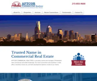 Aptcor.com(Commercial Real Estate) Screenshot