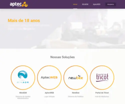 Aptec.com.br(Aptec Soluções) Screenshot