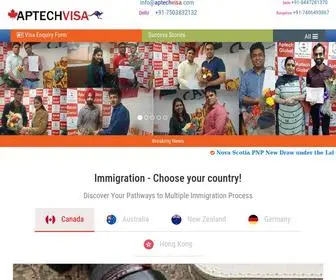 Aptechvisa.com(Best Immigration Consultant in India for Canada) Screenshot